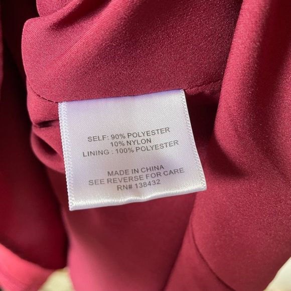 ModCloth Utmost Allure Corduroy Ribbed A-Line Dress in Burgundy Sz 6 - Picture 9 of 9